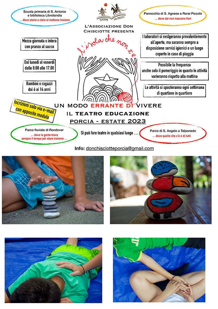 - L’ISOLA CHE NON C’È – TEATRO EDUCAZIONE – STONE BALANCING E SHIATSU